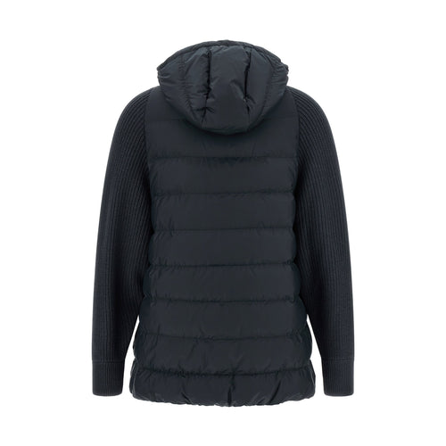 Brunello Cucinelli Blue Polyester Full-Length Jacket