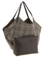 Brunello Cucinelli Brown Alpaca Leather Tote Bag