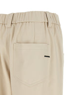 Brunello Cucinelli Beige Cotton Casual Pants