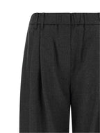 Brunello Cucinelli Gray Virgin Wool Casual Pants