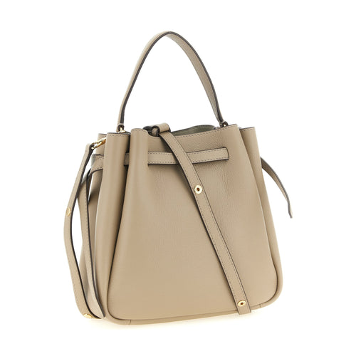 Beige Cowhide Handbag
