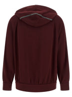 Brunello Cucinelli Bordeaux Cotton Sweatshirt