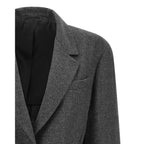 Brunello Cucinelli Gray Virgin Wool Blazer