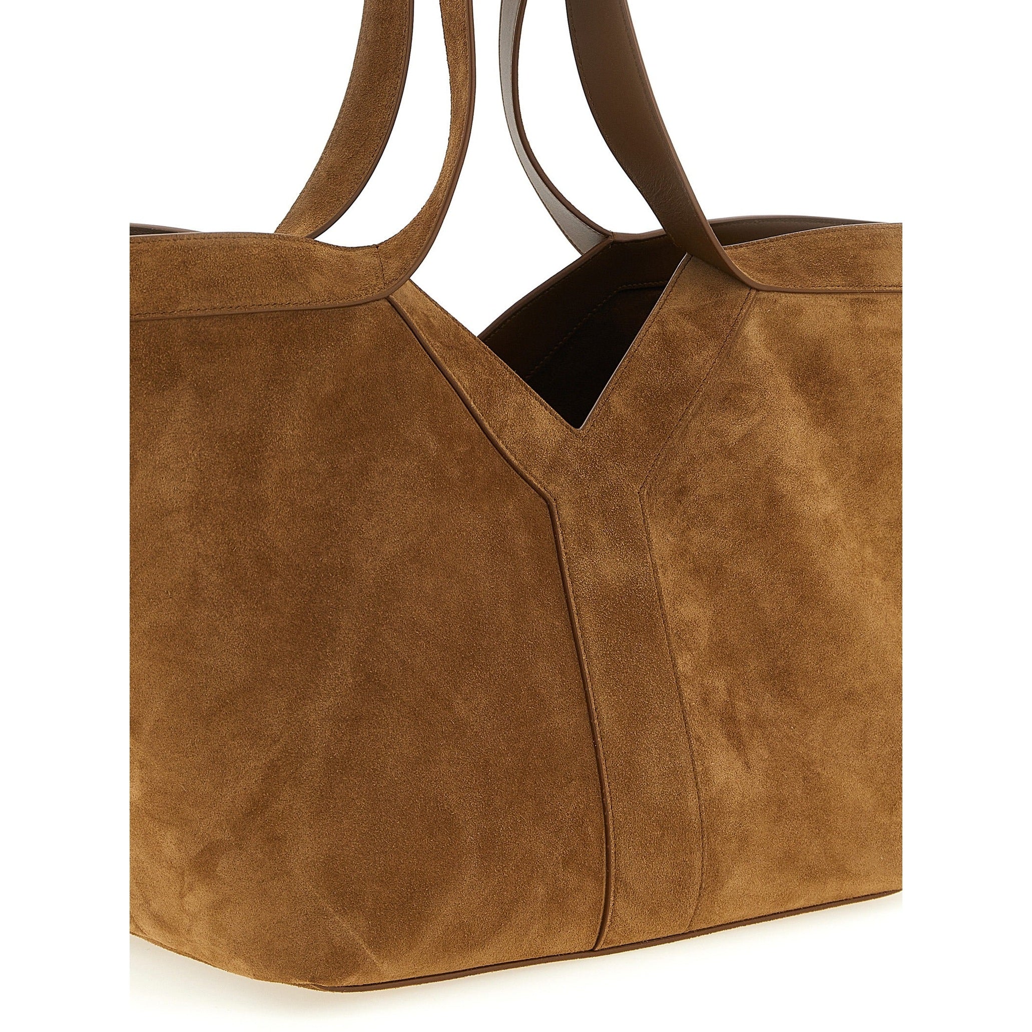 Saint Laurent Brown Calfskin Tote Bag