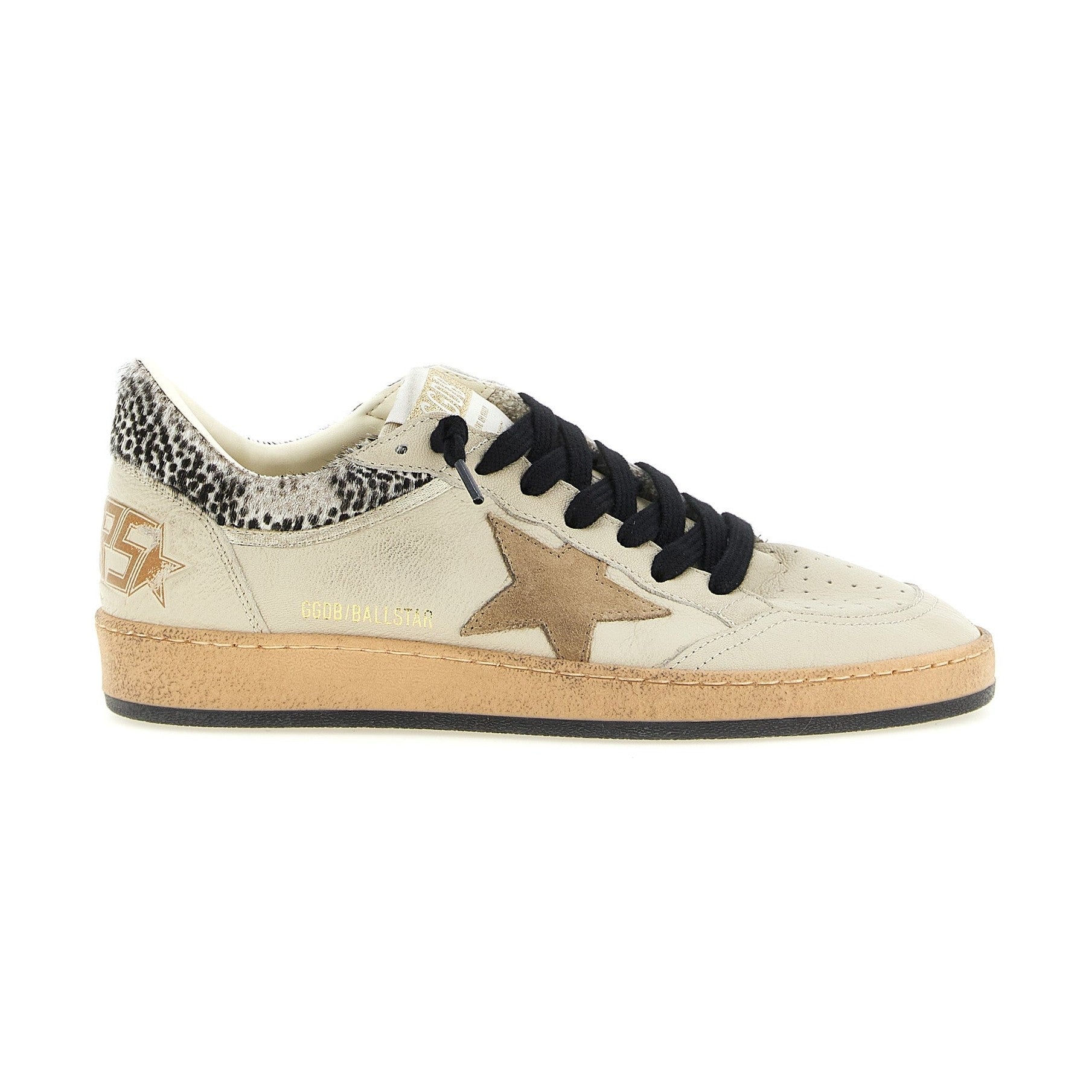 Golden Goose Beige Goatskin Low Top Sneakers