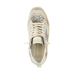 Golden Goose Beige Leather High Top Sneakers