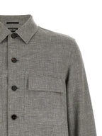 ZEGNA Beige Linen Blouse