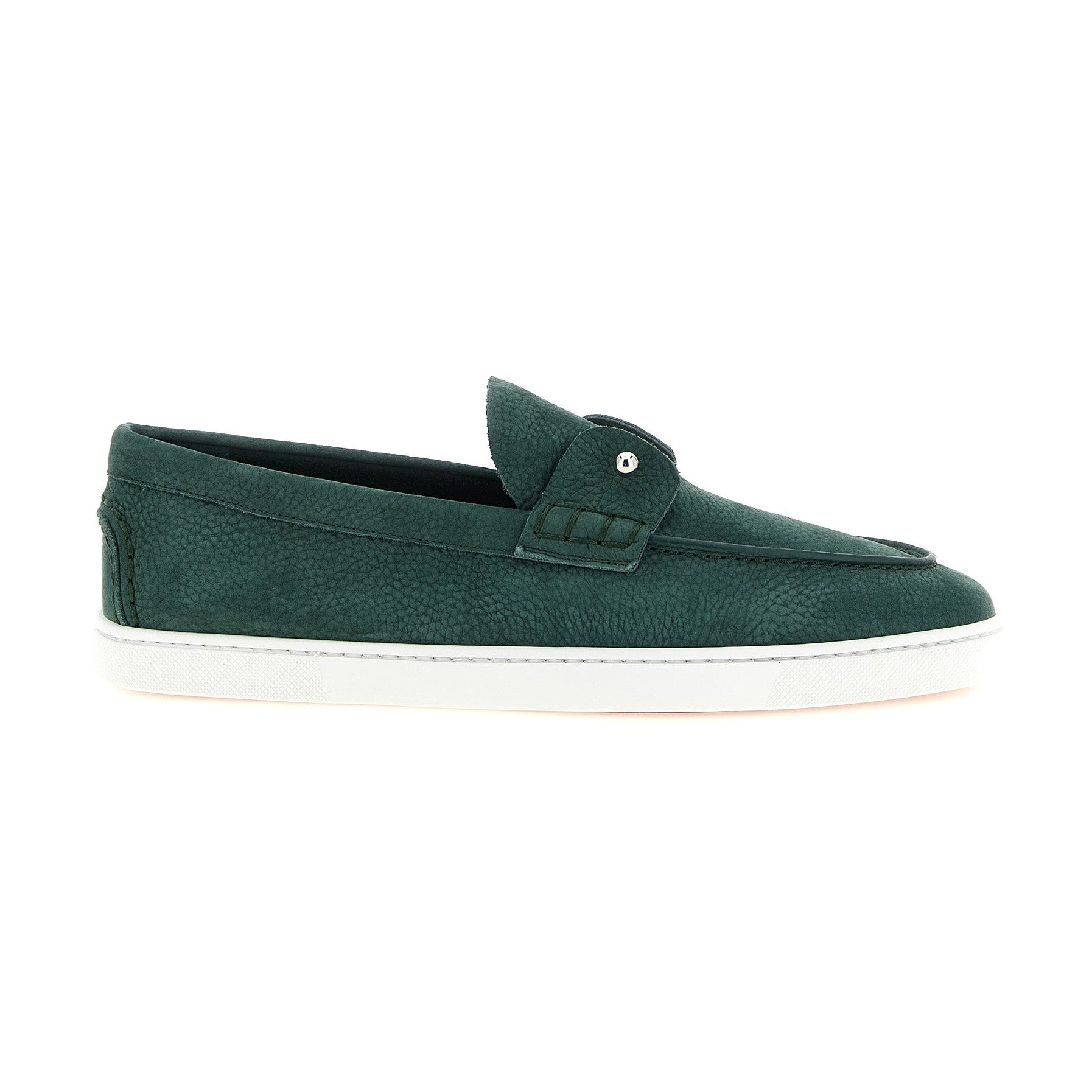 Christian Louboutin Bicolor Calfskin Slip-On Loafers