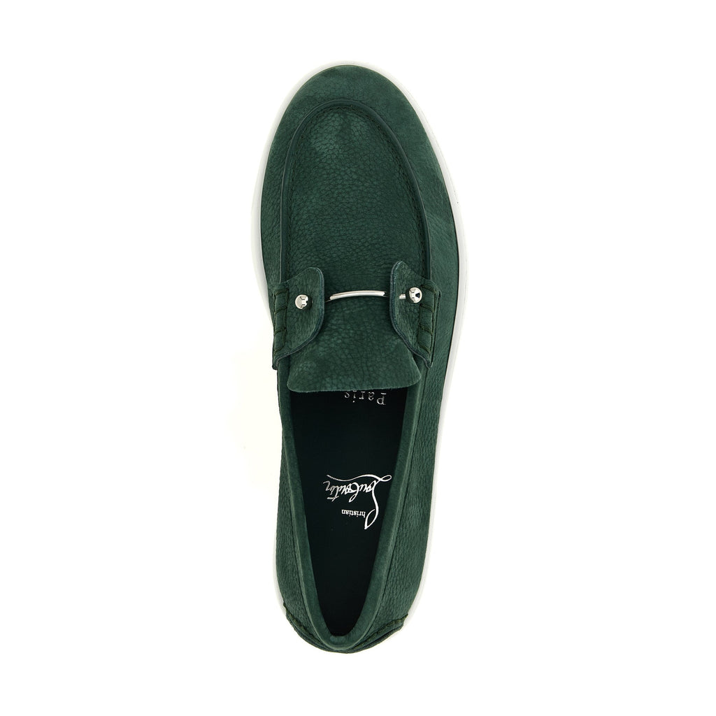 Christian Louboutin Bicolor Calfskin Slip-On Loafers