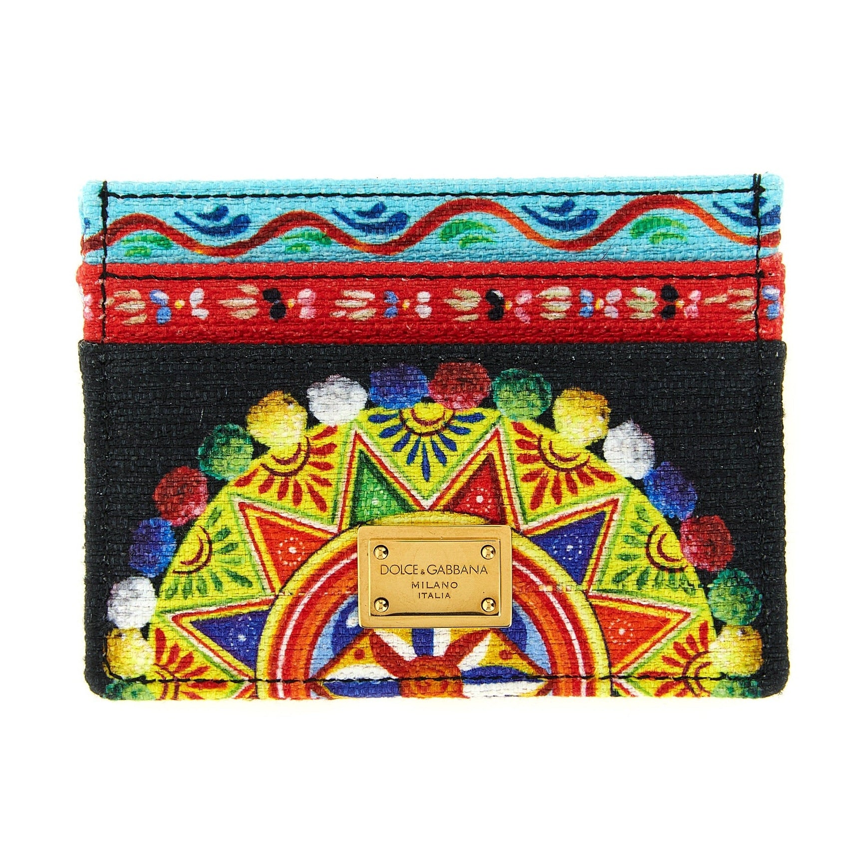 Dolce & Gabbana Multicolor Cotton Cardholder