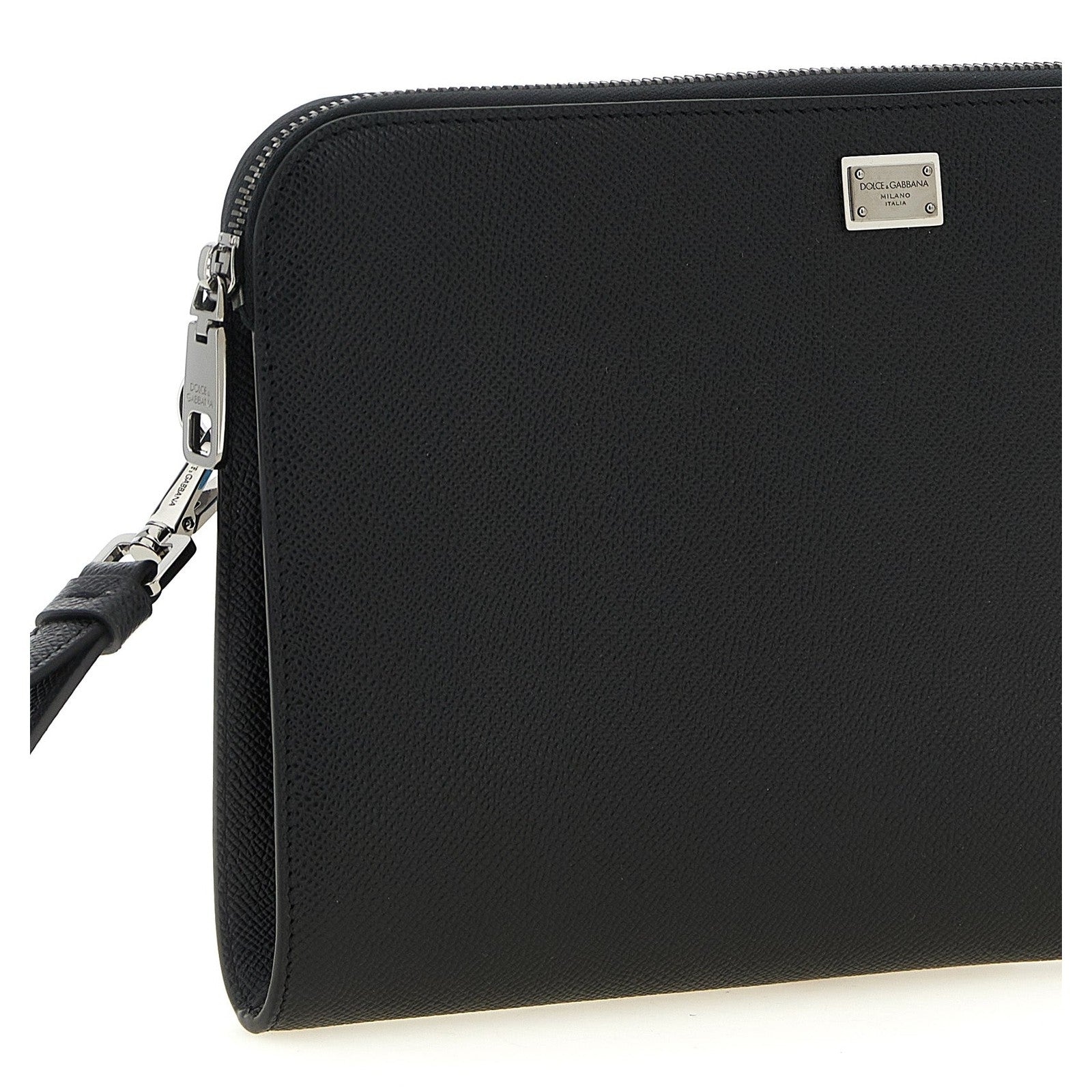 Dolce & Gabbana Black Calfskin Clutch Bag