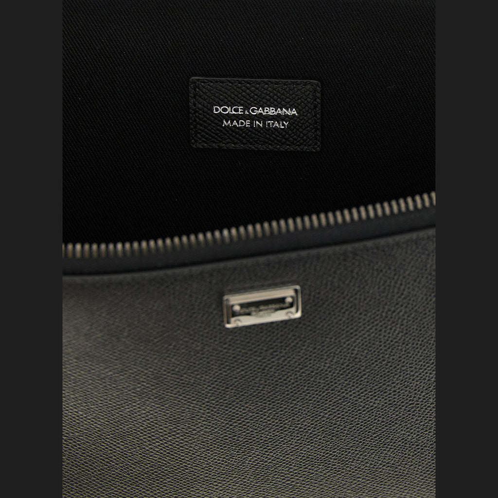 Dolce & Gabbana Black Calfskin Clutch Bag