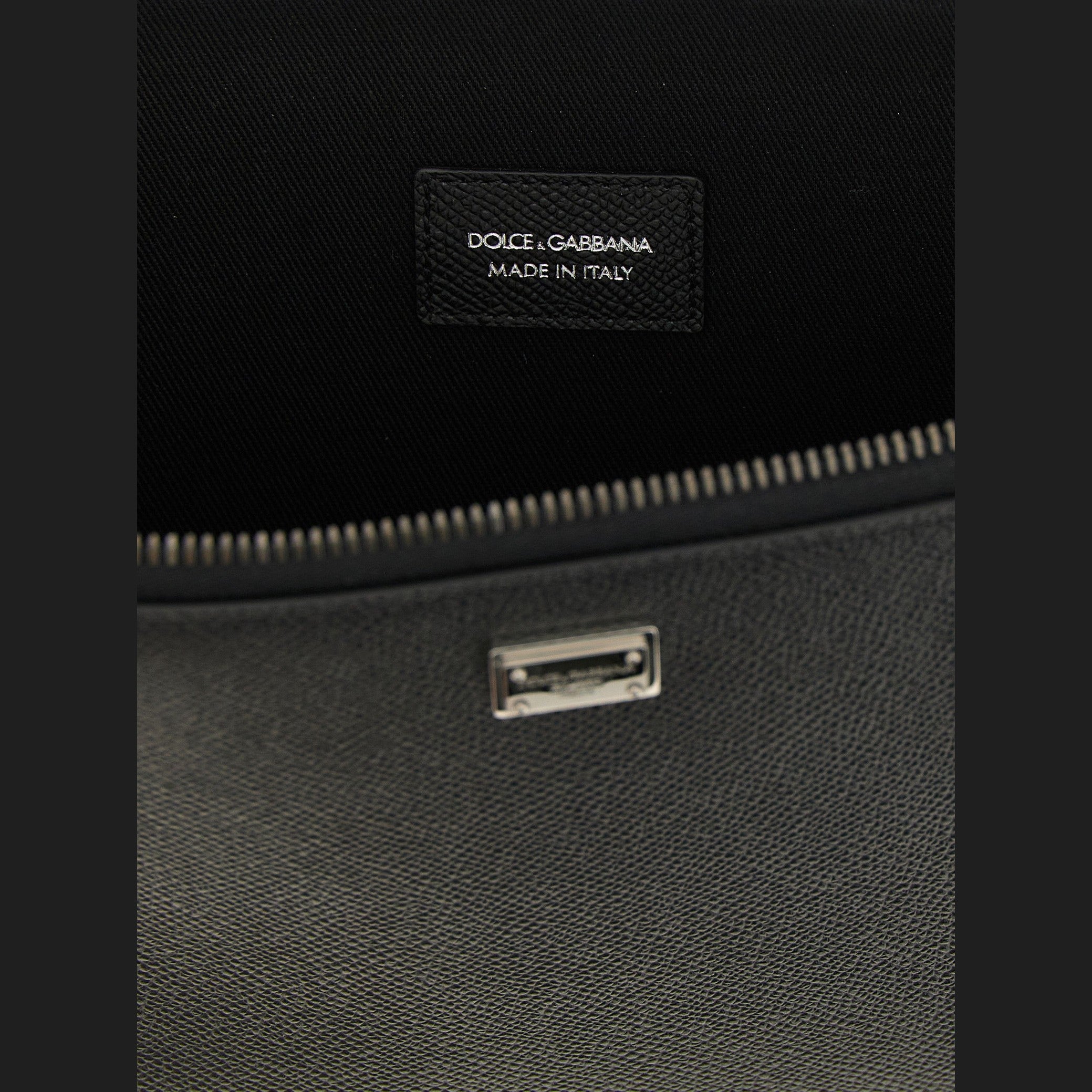Dolce & Gabbana Black Calfskin Clutch Bag