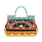 Dolce & Gabbana Multicolor Cotton Handbag