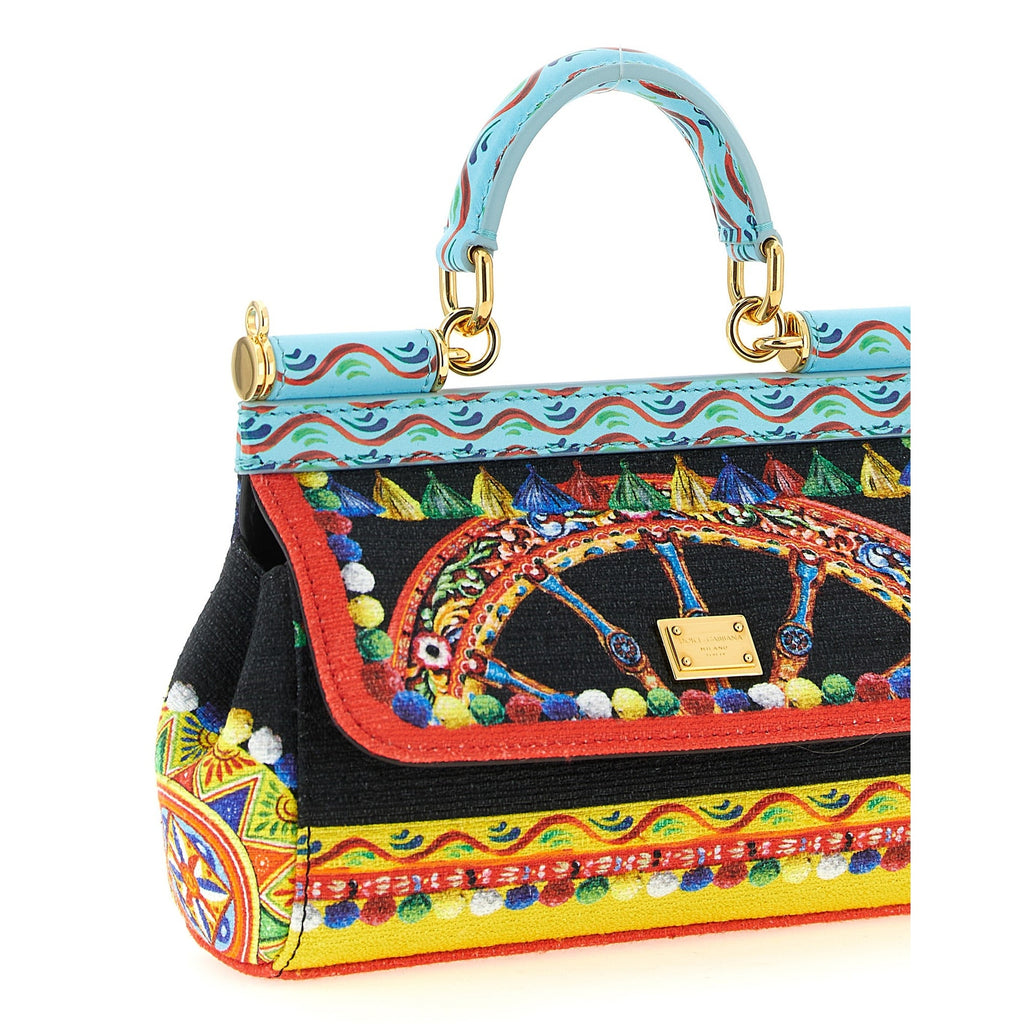Dolce & Gabbana Multicolor Cotton Handbag