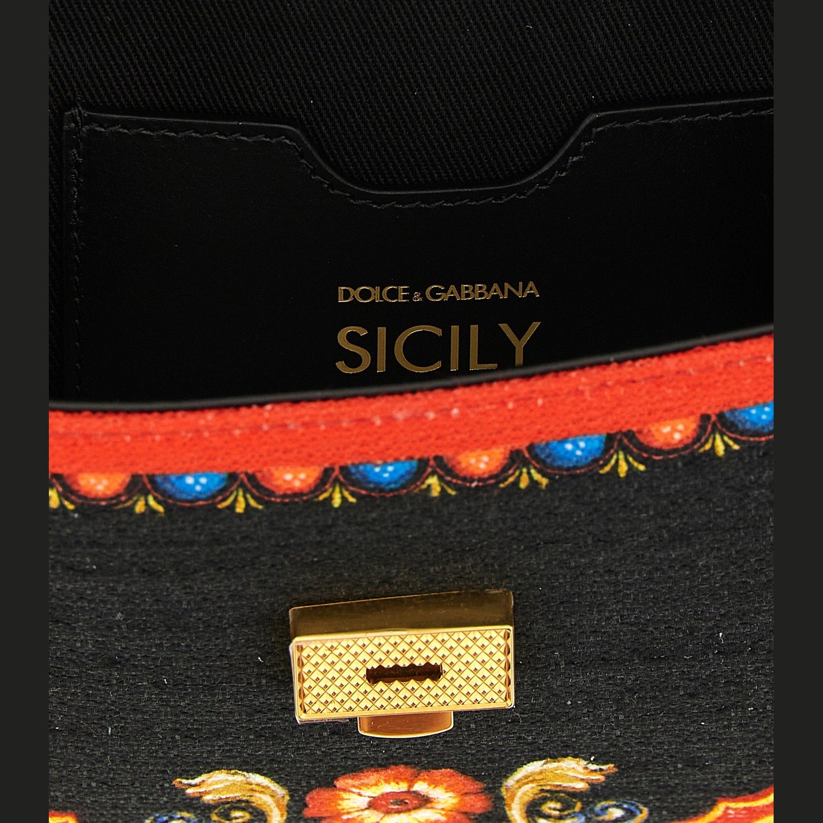Dolce & Gabbana Multicolor Cotton Handbag