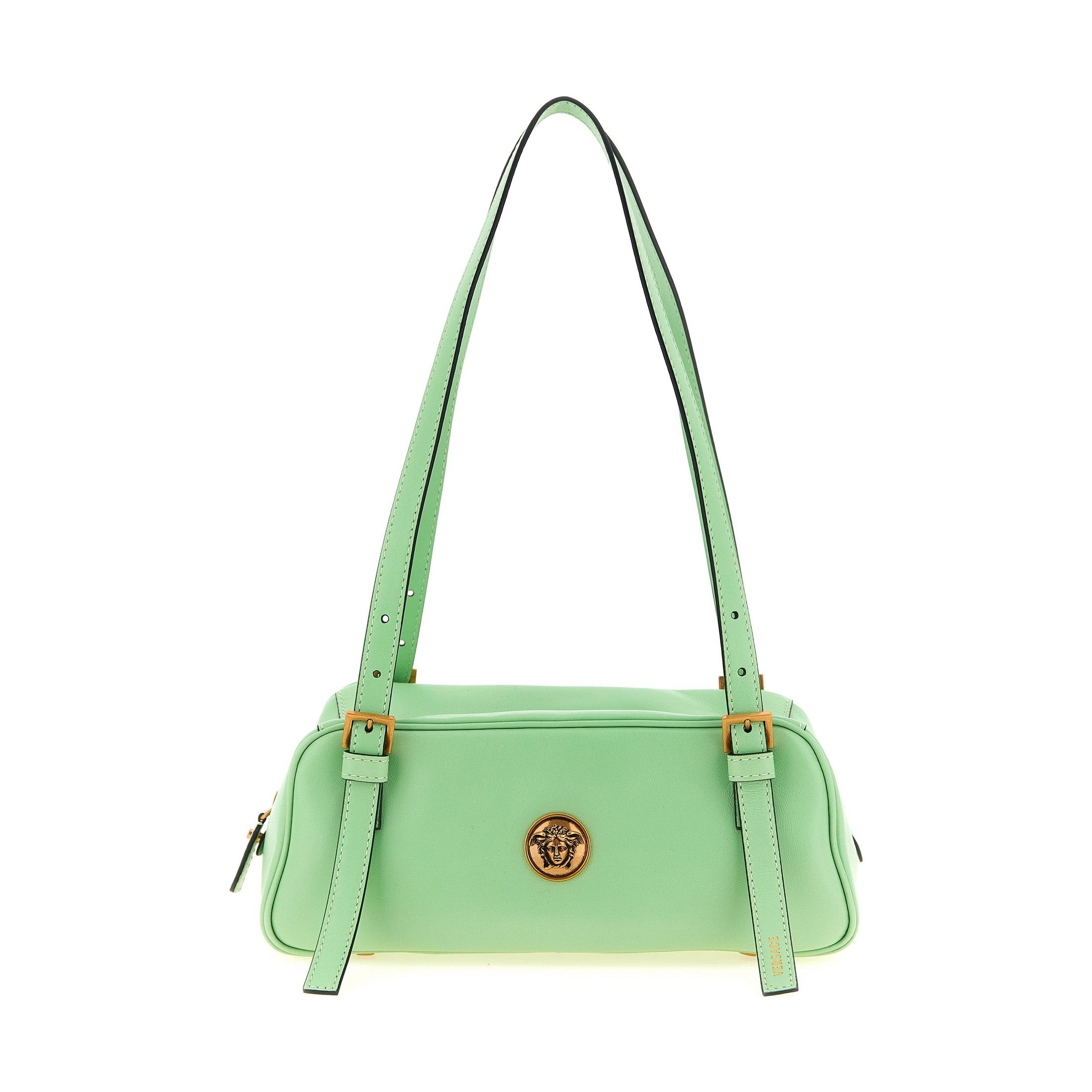 Versace Bicolor Lamb Leather Shoulder Bag