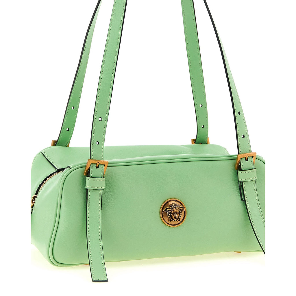 Versace Bicolor Lamb Leather Shoulder Bag