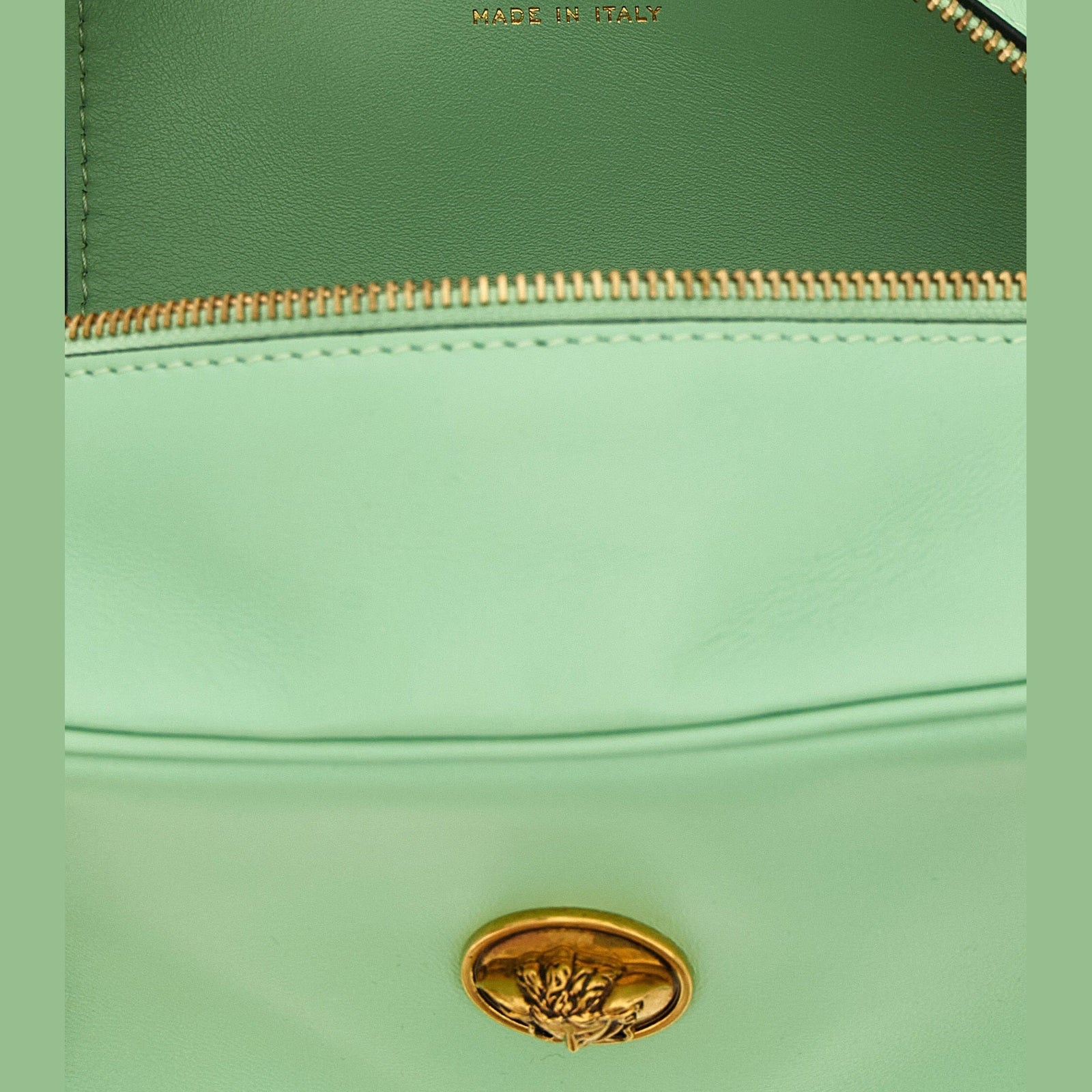 Versace Bicolor Lamb Leather Shoulder Bag