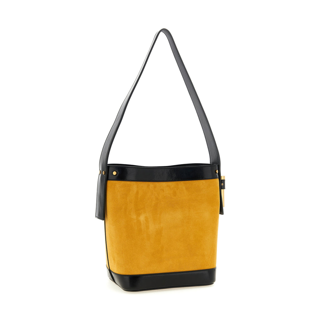 Versace Bicolor Calfskin Shoulder Bag