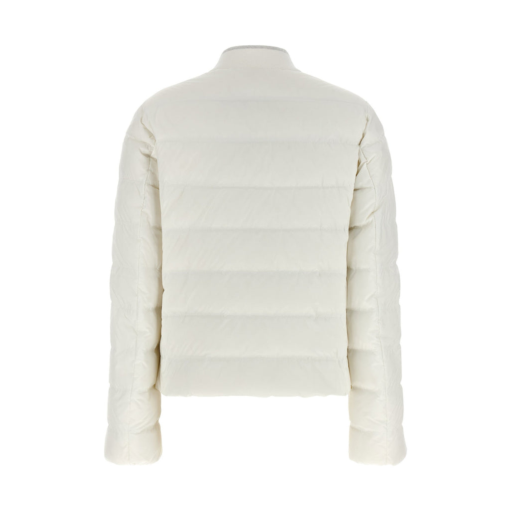 Brunello Cucinelli White Polyester Full-Length Jacket