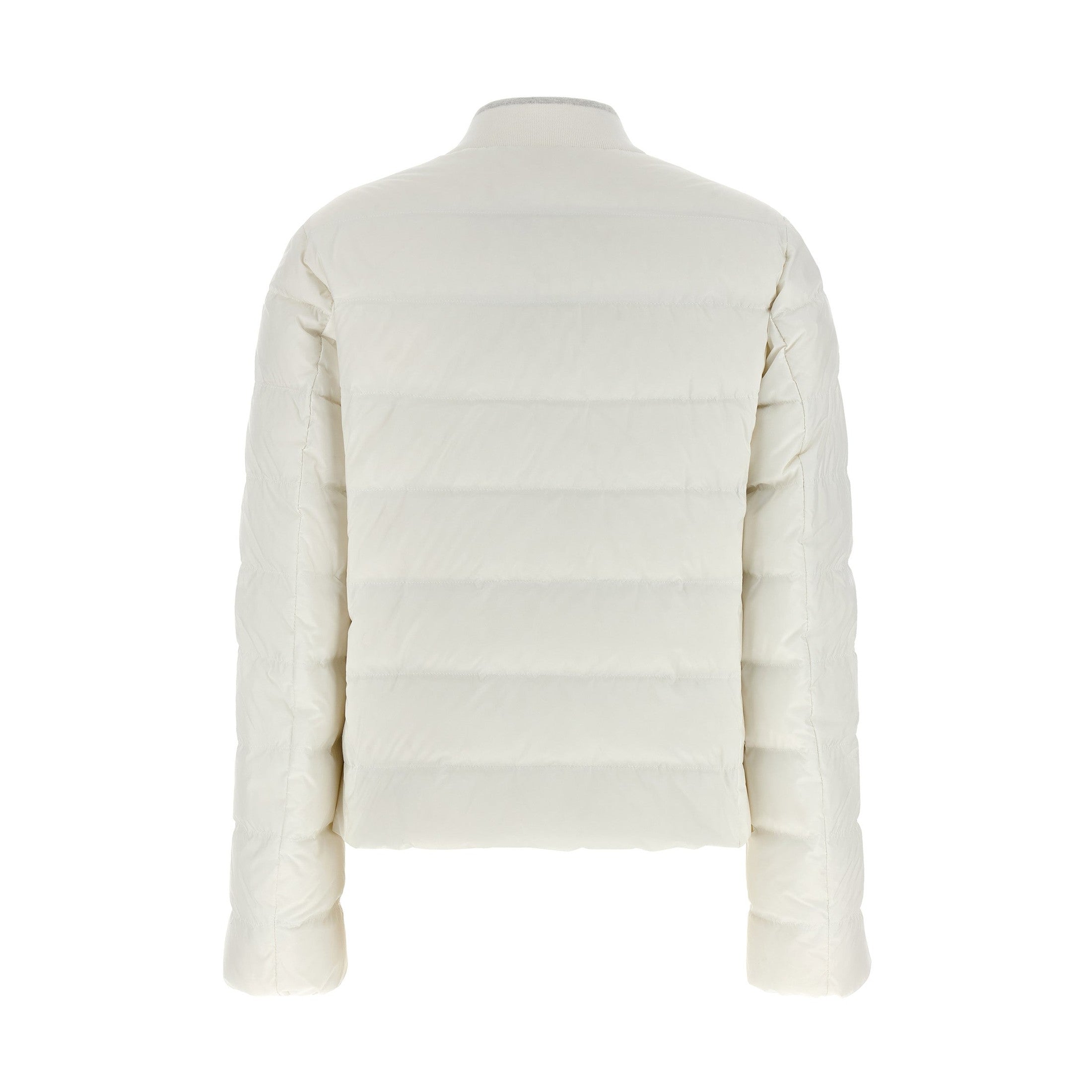 Brunello Cucinelli White Polyester Full-Length Jacket