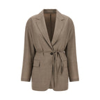 Brunello Cucinelli Beige Virgin Wool Blazer