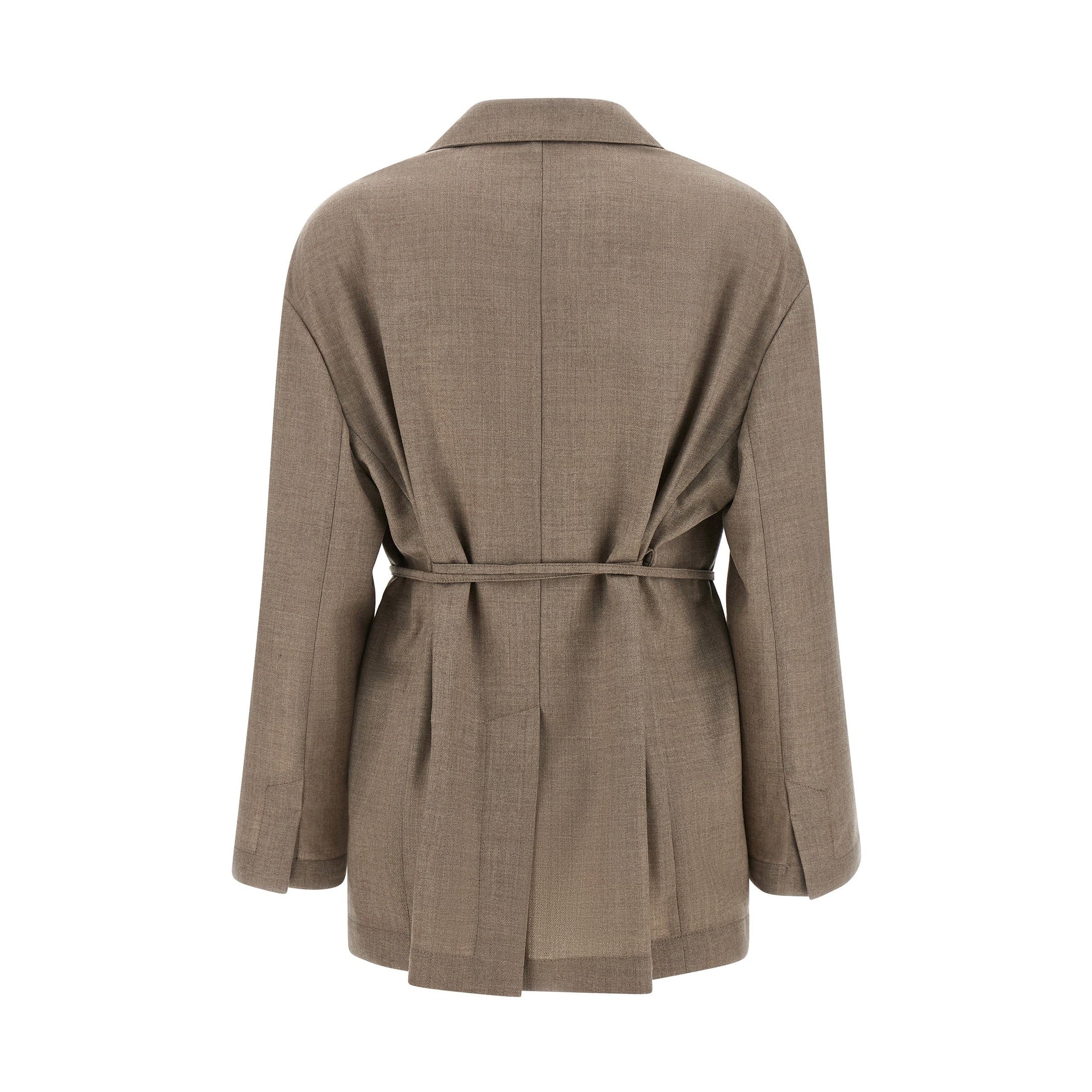 Brunello Cucinelli Beige Virgin Wool Blazer