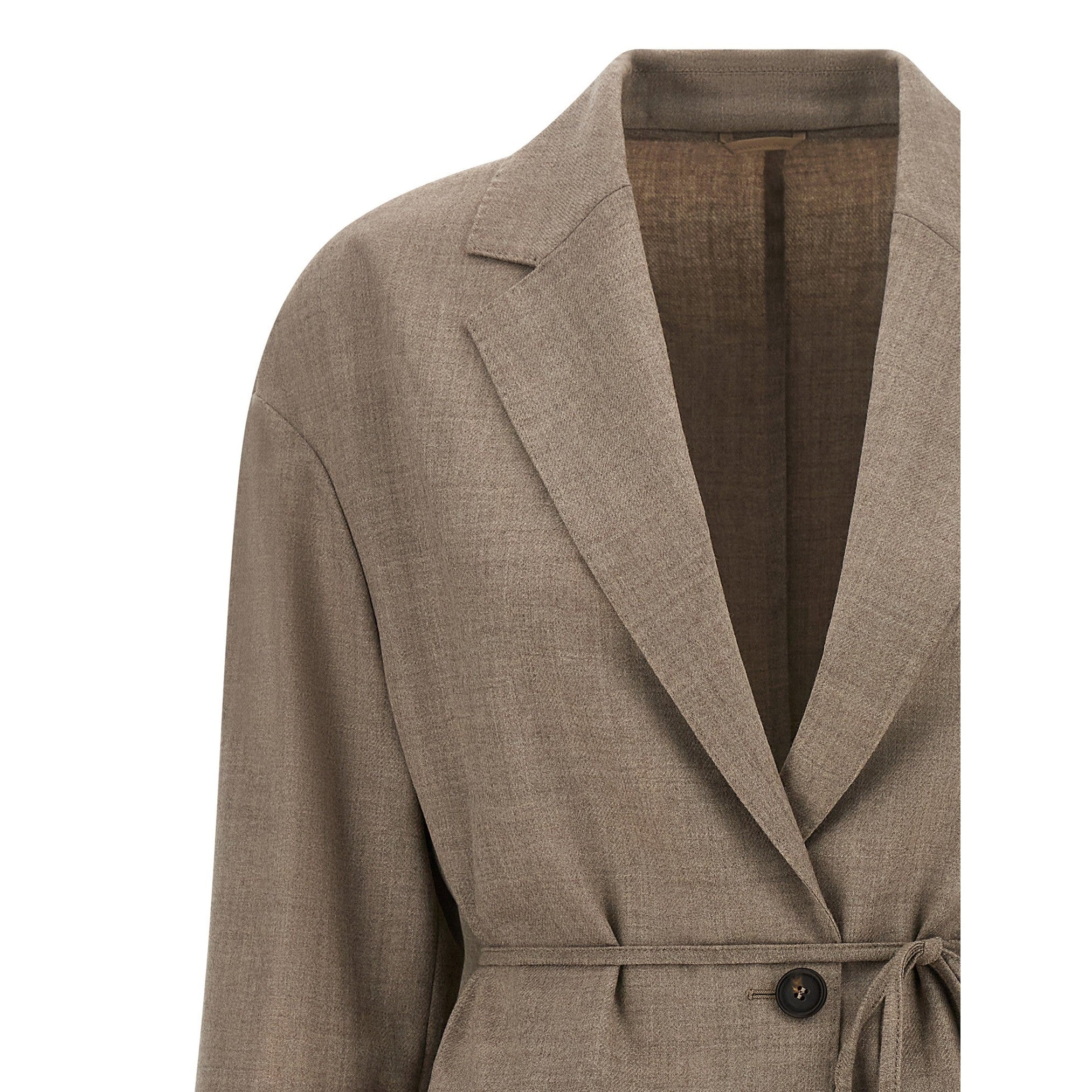 Brunello Cucinelli Beige Virgin Wool Blazer
