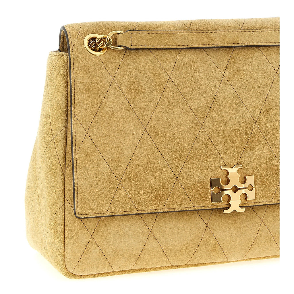 Tory Burch Beige Calfskin Shoulder Bag