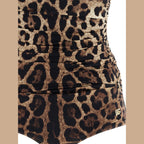 Dolce & Gabbana Brown Polyamide One-Piece Swimsuit