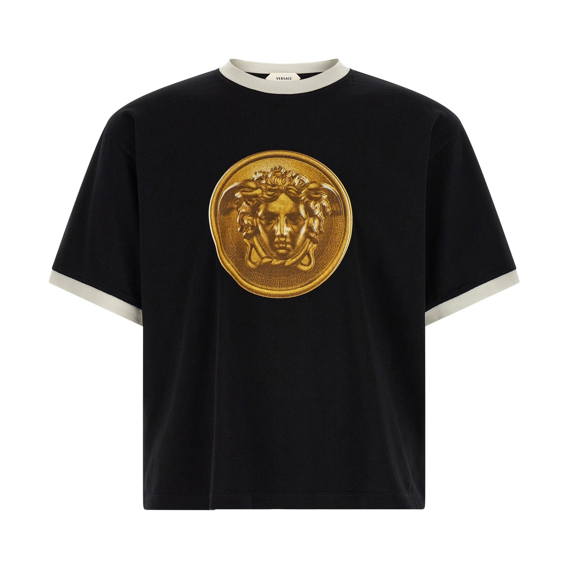 Versace Black Cotton T-Shirt