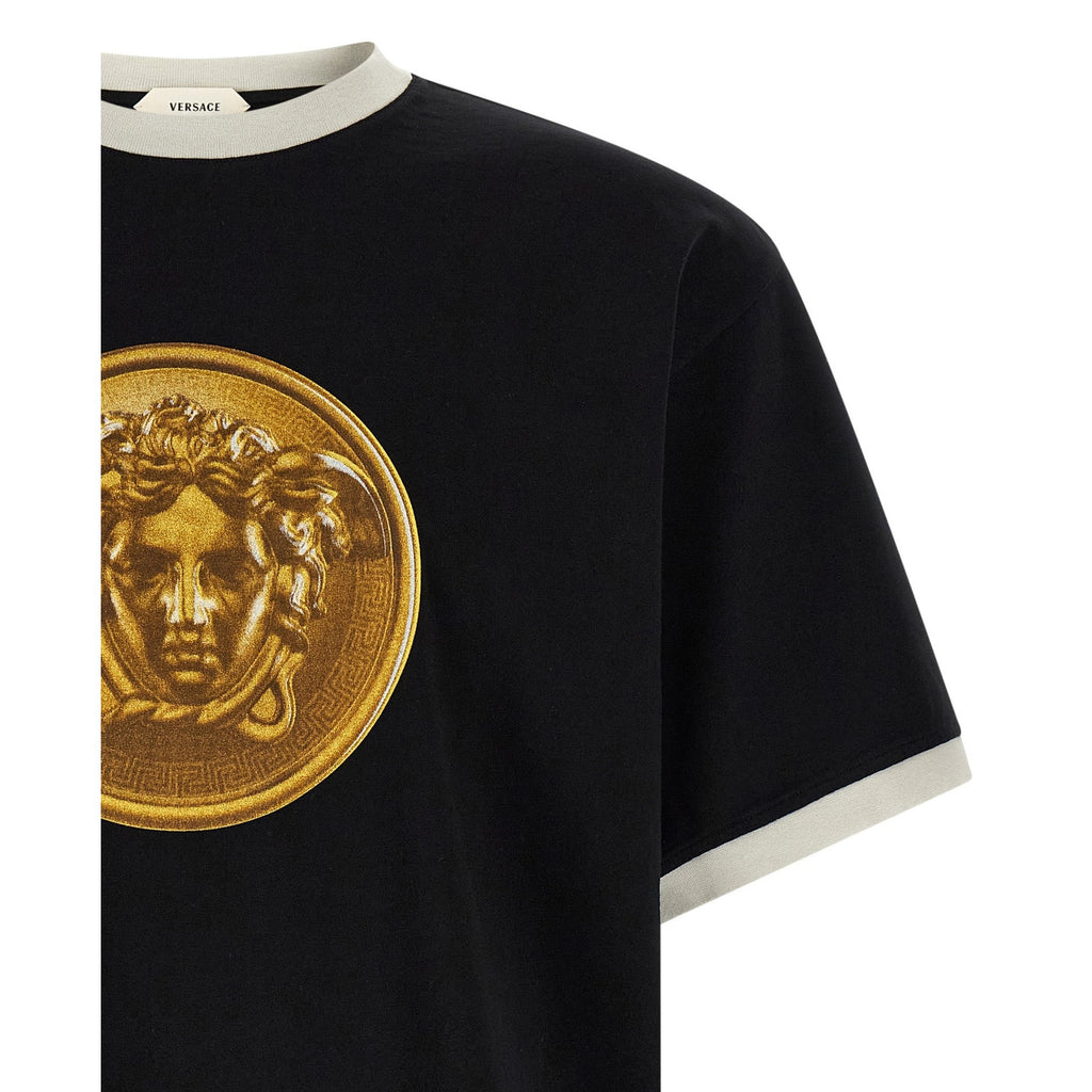 Versace Black Cotton T-Shirt