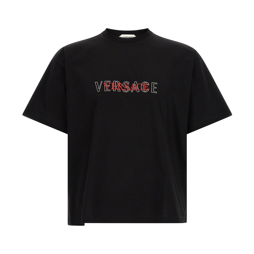 Versace Black Cotton T-Shirt