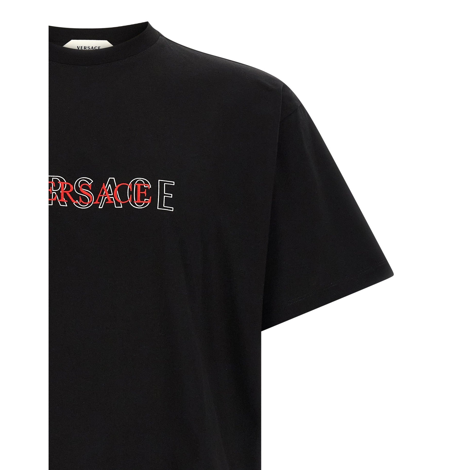 Versace Black Cotton T-Shirt