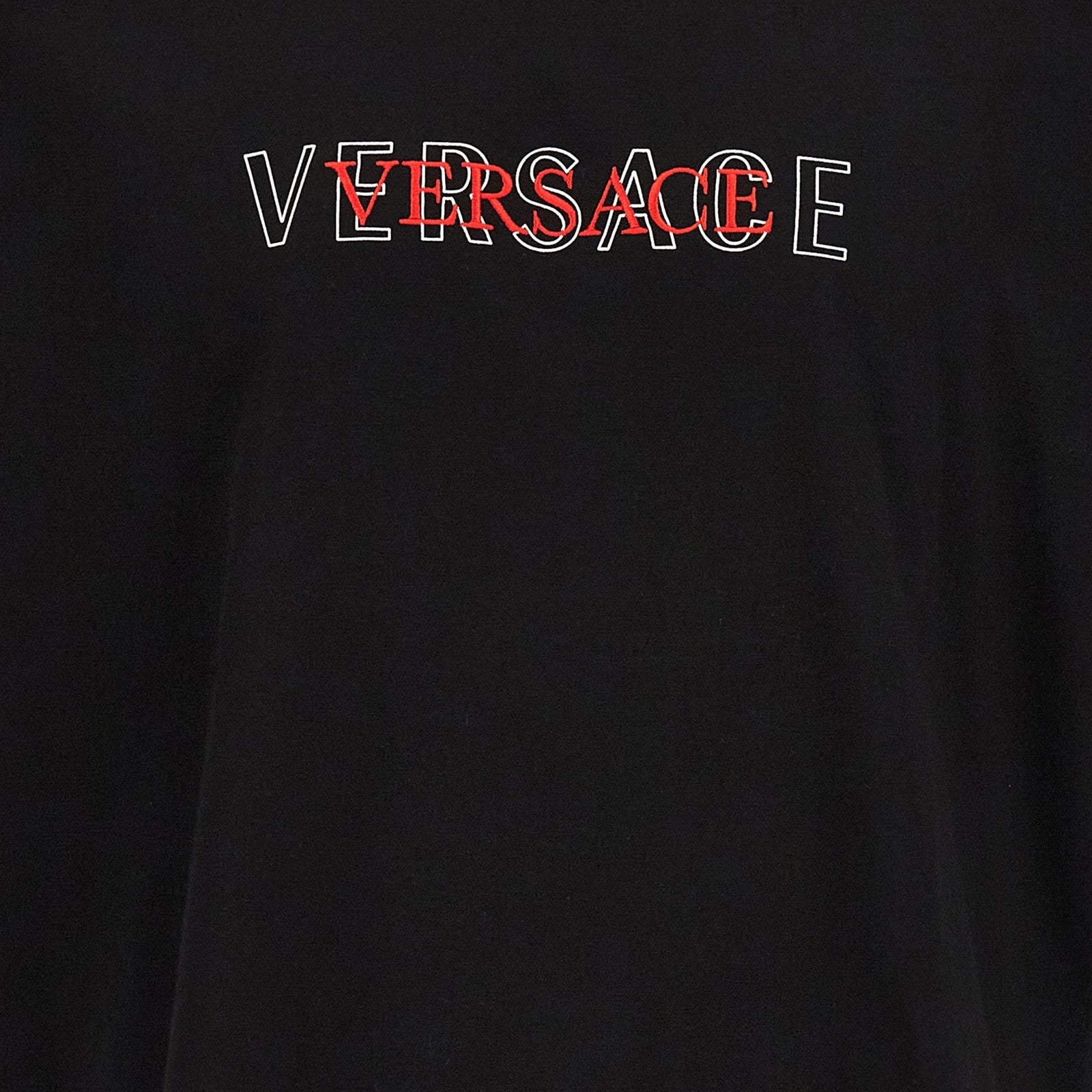 Versace Black Cotton T-Shirt