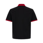 Versace Black Cotton Polo Shirt
