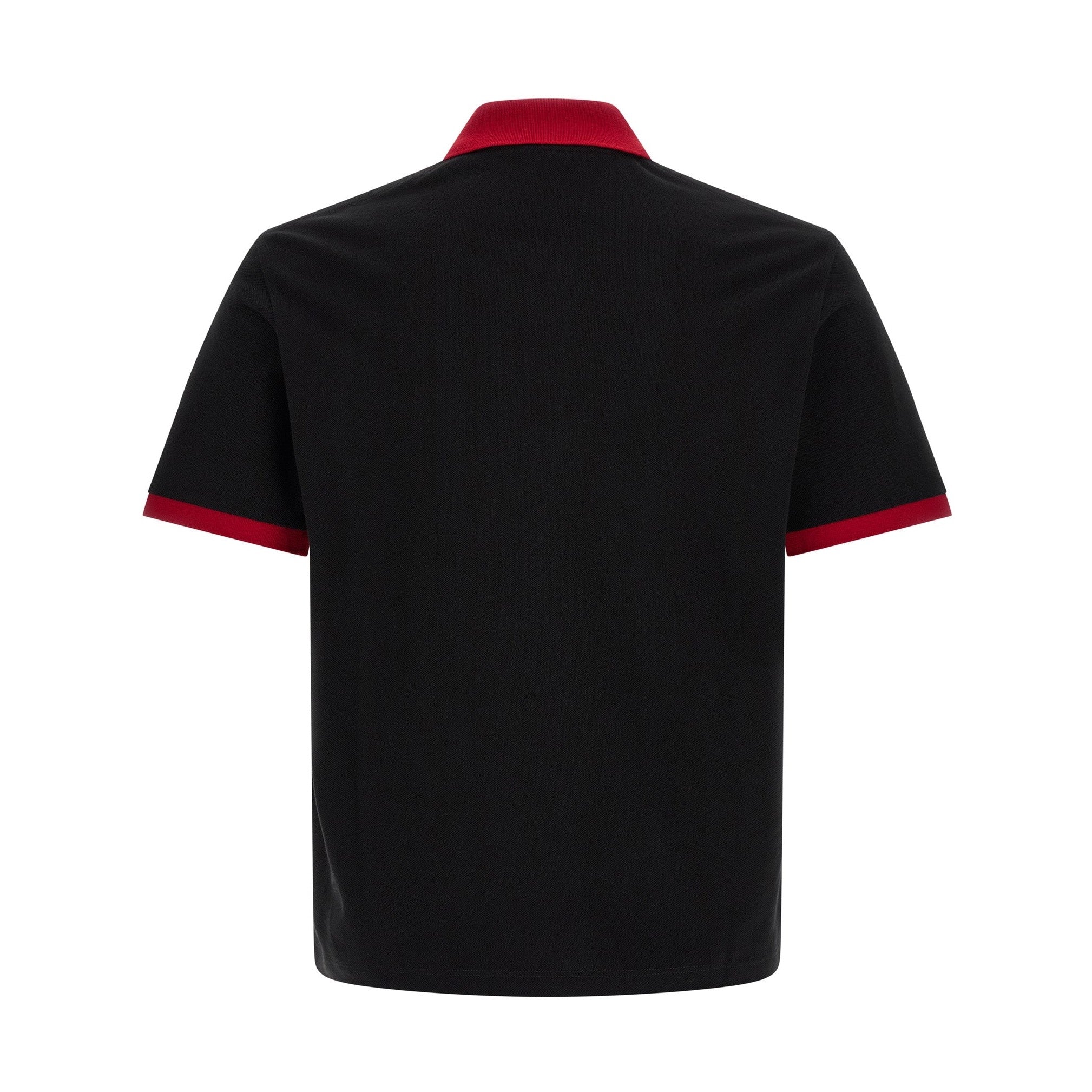 Versace Black Cotton Polo Shirt