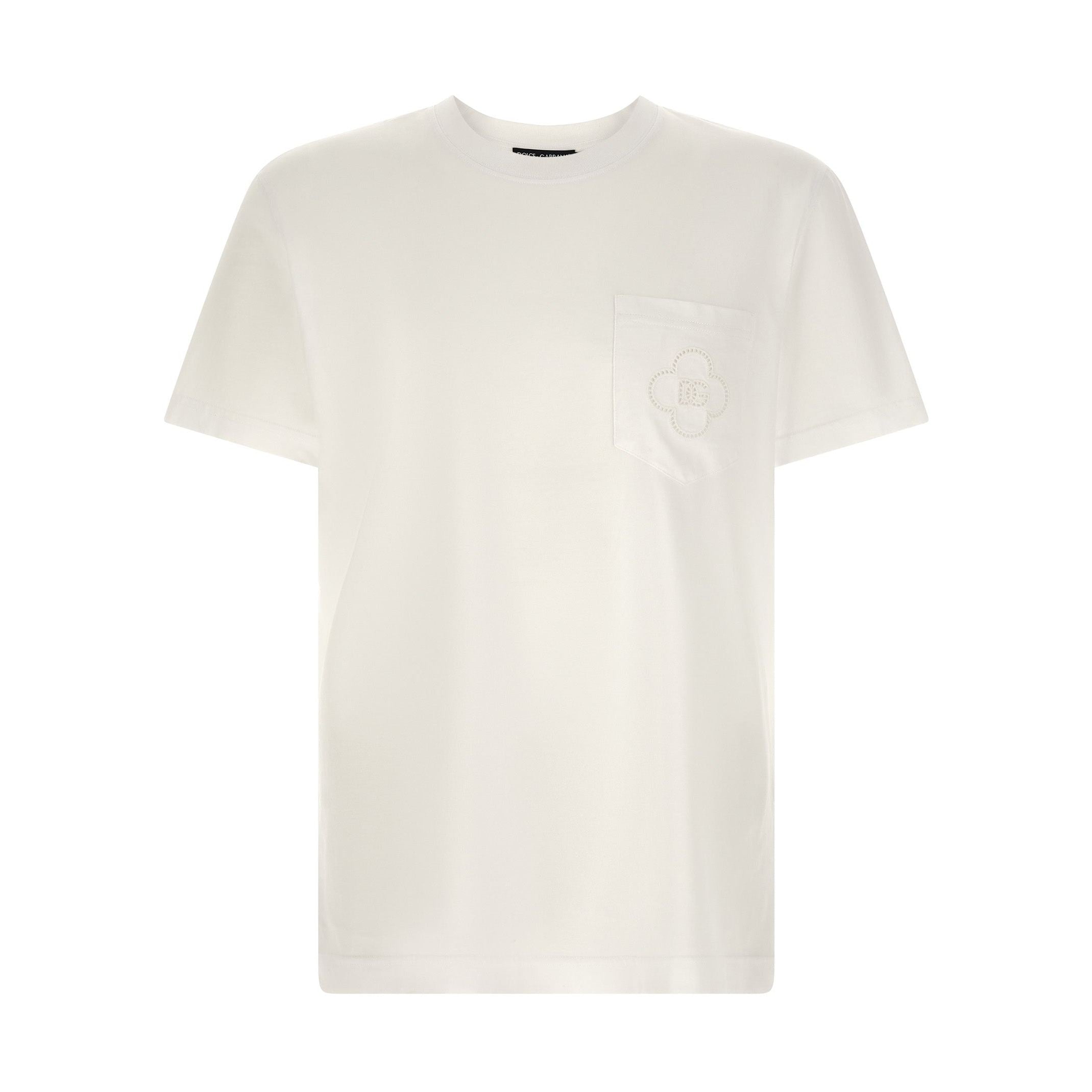 Dolce & Gabbana White Cotton T-Shirt