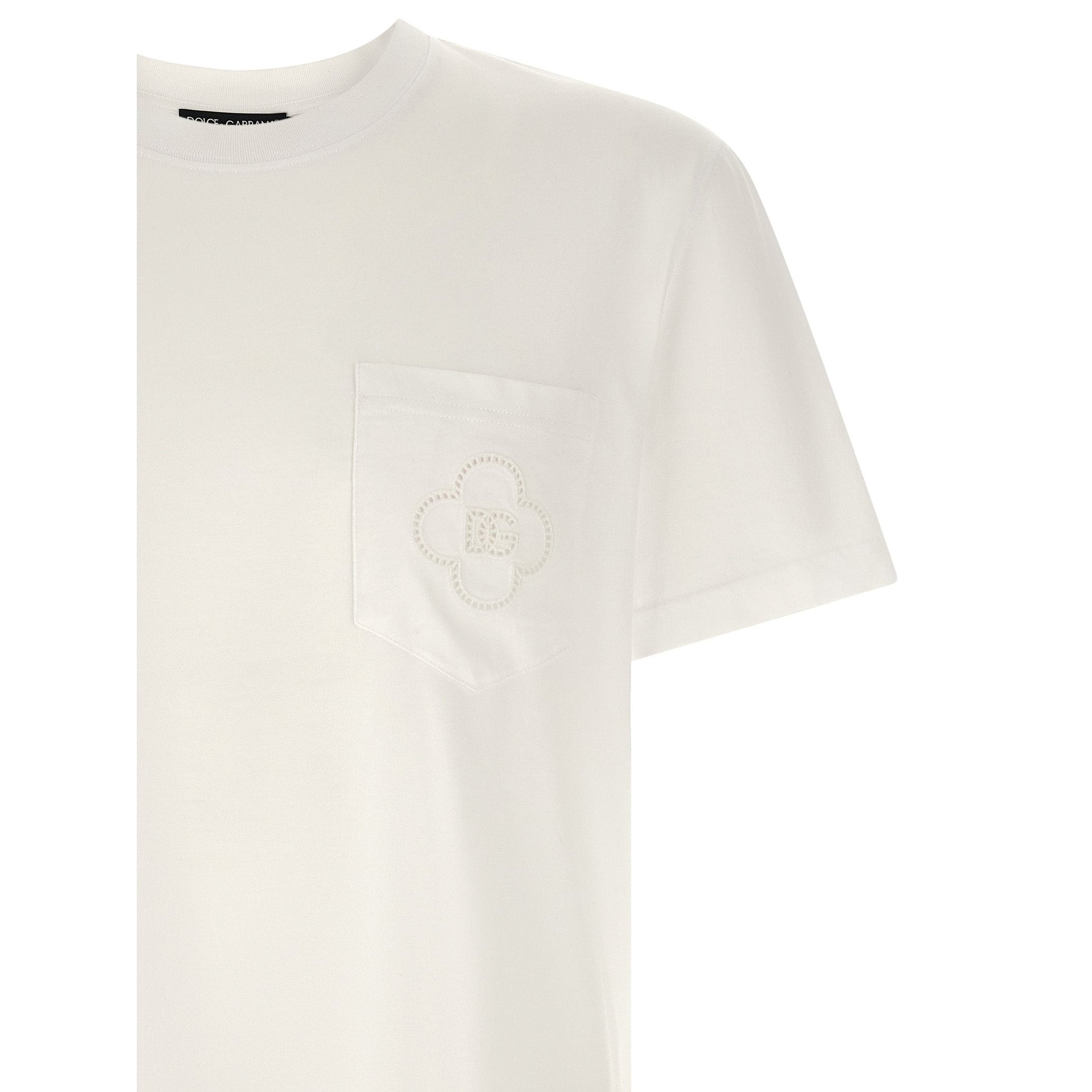 Dolce & Gabbana White Cotton T-Shirt