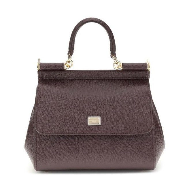 Dolce & Gabbana Brown Calf Leather Bos Taurus Shoulder Bag