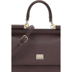 Dolce & Gabbana Brown Calf Leather Bos Taurus Shoulder Bag