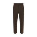 Brunello Cucinelli Brown Virgin Wool Dress Pants