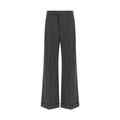 Brunello Cucinelli Gray Virgin Wool Casual Pants
