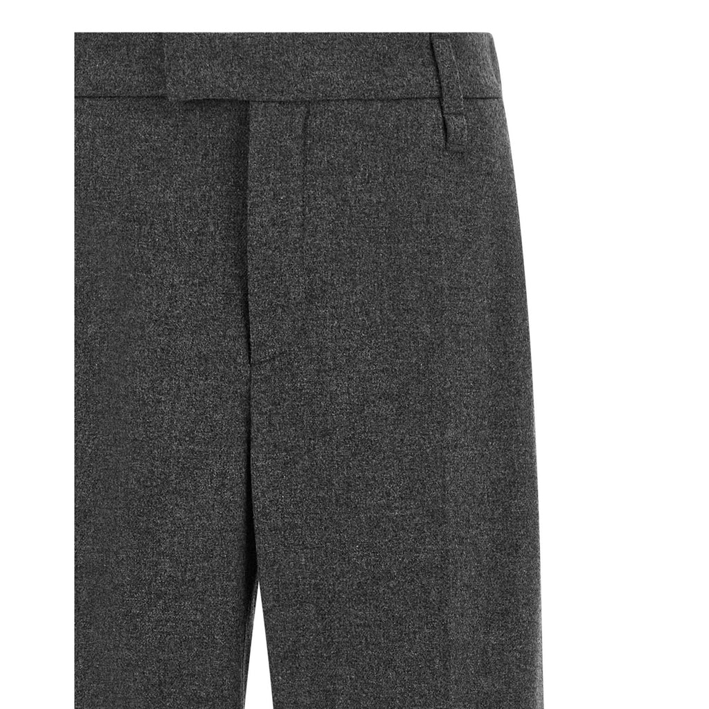 Brunello Cucinelli Gray Virgin Wool Casual Pants