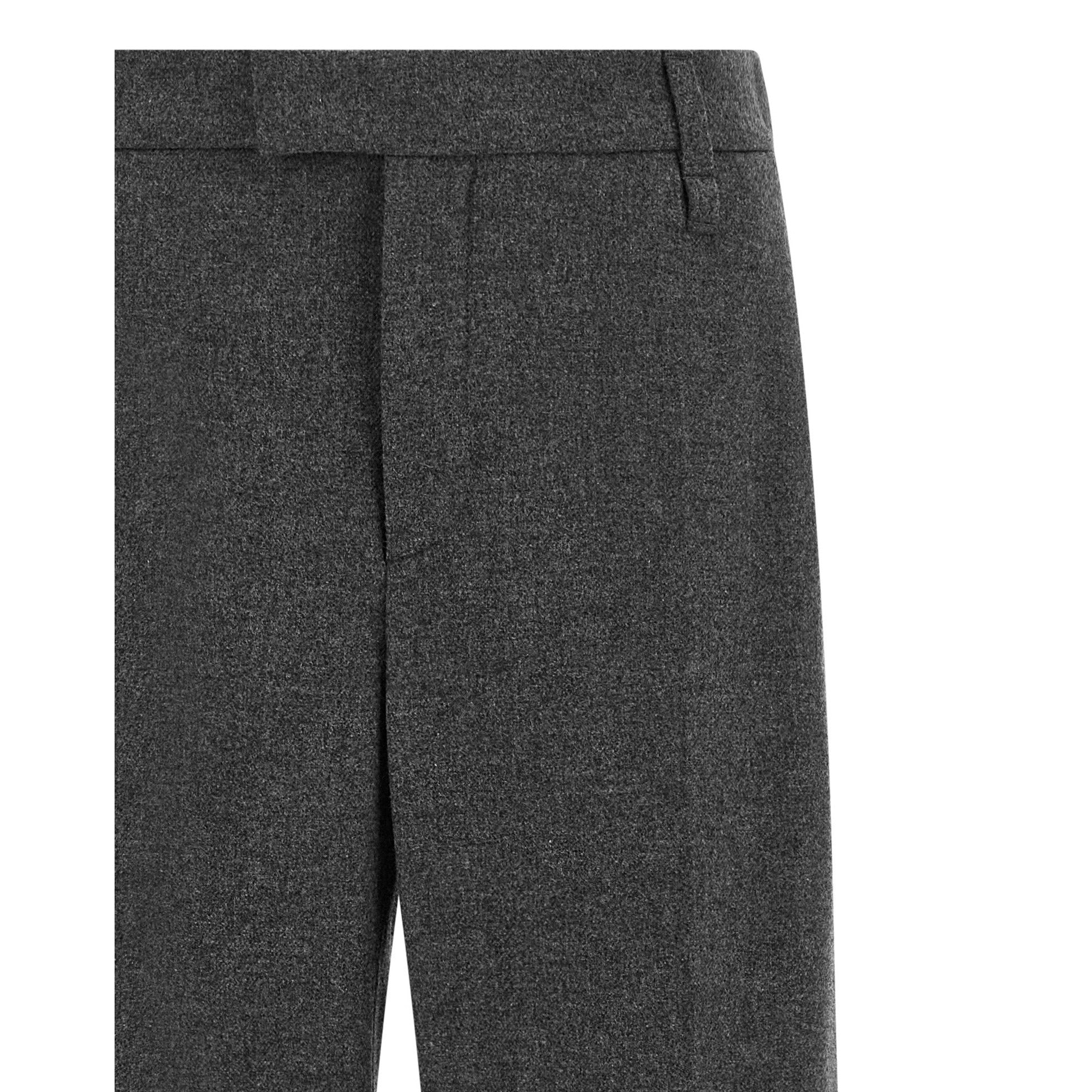 Brunello Cucinelli Gray Virgin Wool Casual Pants