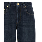 Brunello Cucinelli Blue Cotton Straight-Leg Jeans