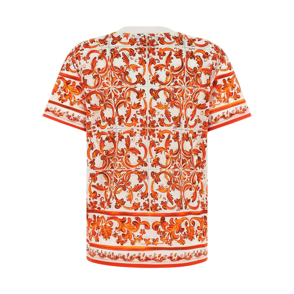 Dolce & Gabbana Orange Cotton T-Shirt