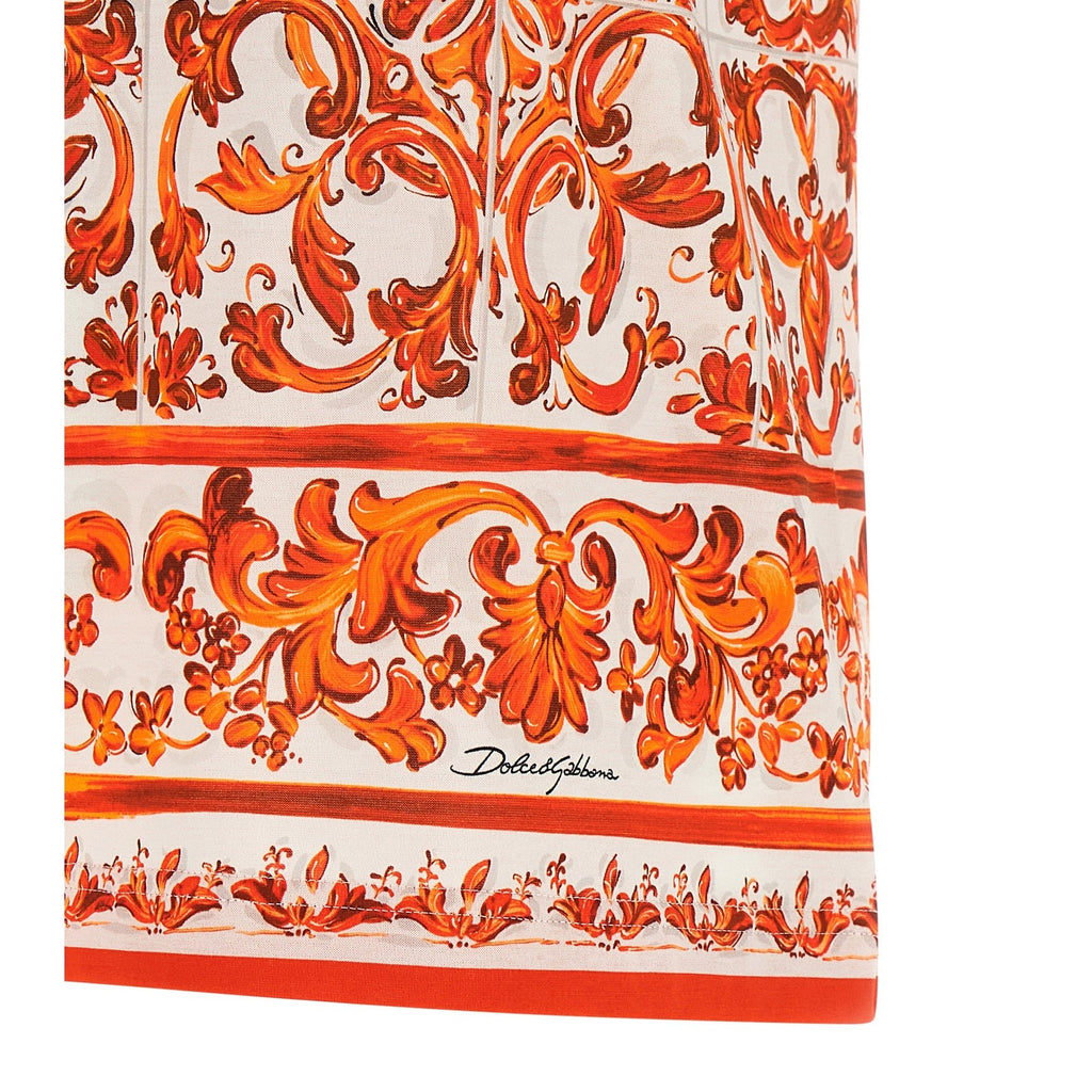 Dolce & Gabbana Orange Cotton T-Shirt