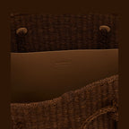 Jacquemus Brown Raffia Tote Bag